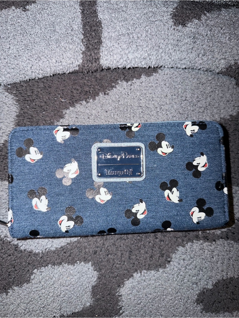 Disney Denim-Style Mickey Mouse Wallet